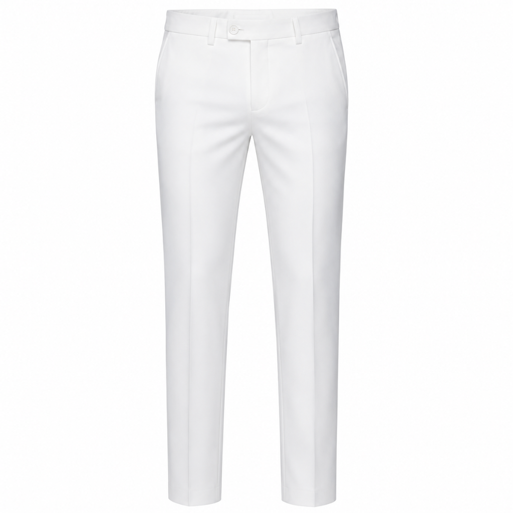 Classic White Tailored Trousers | Loont Stheken