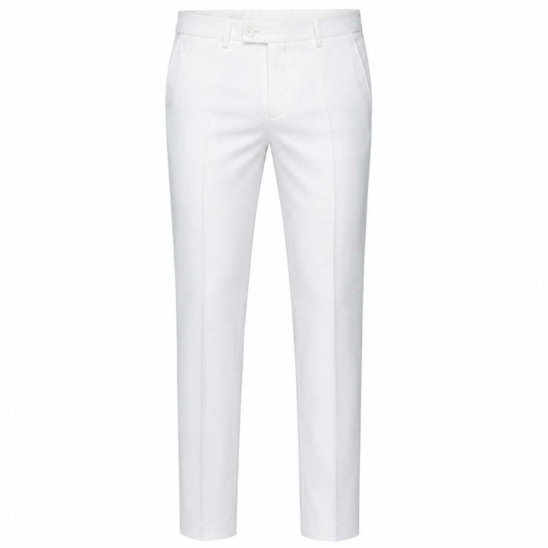 Classic White Tailored Trousers | Loont Stheken