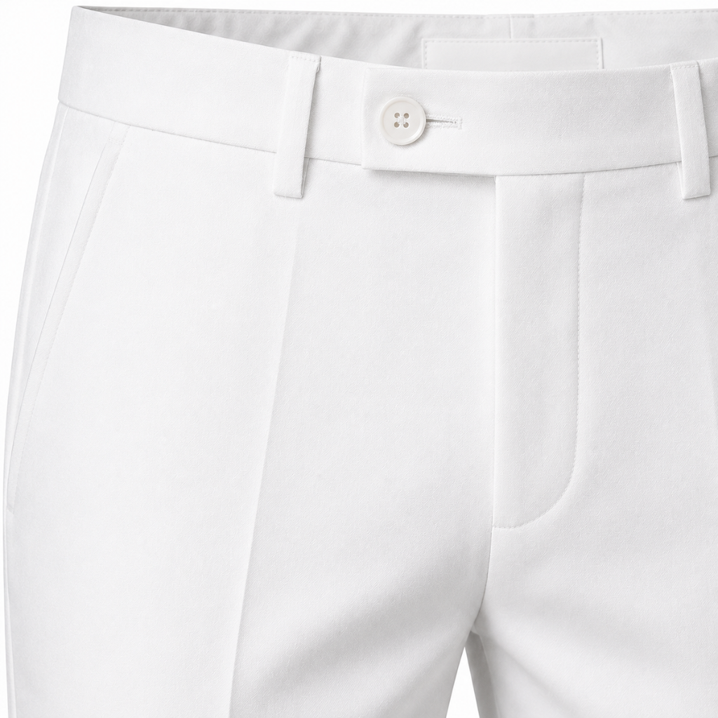Classic White Tailored Trousers | Loont Stheken