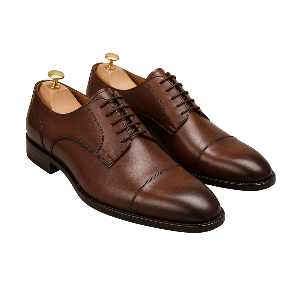 Classic Brown Leather Oxford Shoes | Loont Stheken