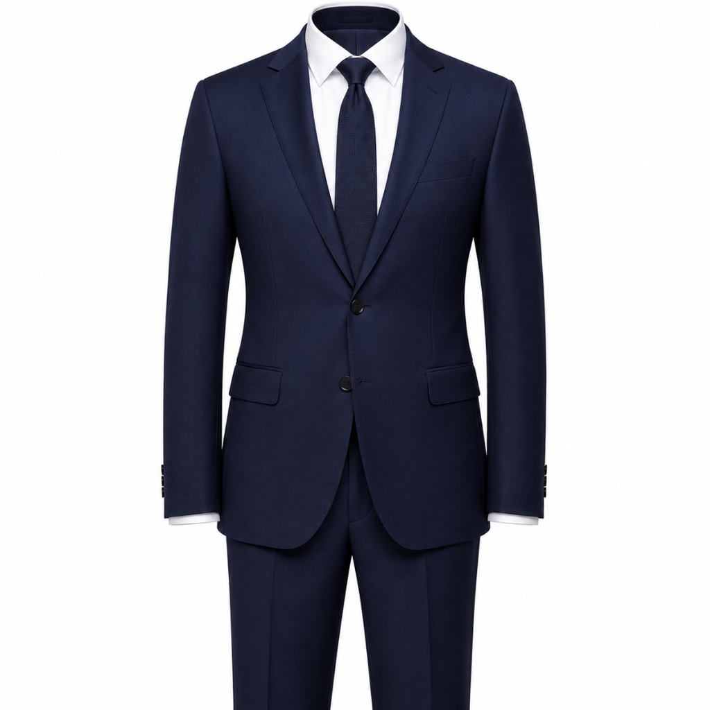 Modern Navy Tailored Suit | Loont Stheken