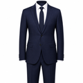 Modern Navy Tailored Suit | Loont Stheken