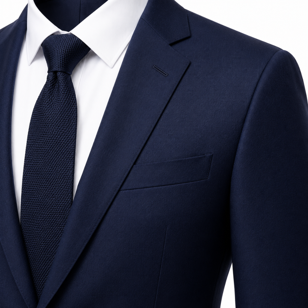 Modern Navy Tailored Suit | Loont Stheken